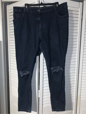 Simply Be Plus Size Women’s Taylor Distressed Skinny Jeans
